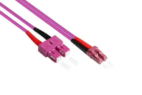 GOOD CONNECTIONS LAN-Kabel 7,5m - Lichtwellenleiter (LWL) Duplex Patchkabel für verlustfreie Datenübertragung, inkl. individuellem Messprotokoll und Staubschutzkappen, ideal für hochwertige Netzwerkverbindungen.