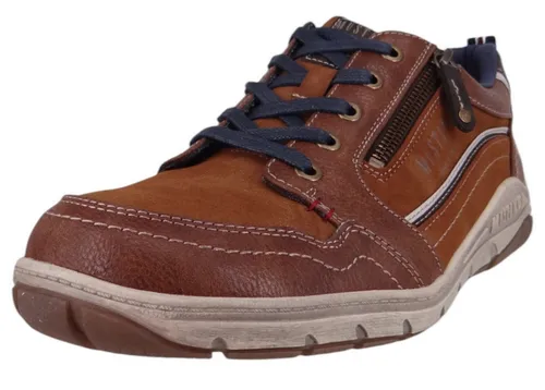 Mustang Herren 4160-302 Sneaker, Kastanie, 42 EU - Herren-Sneaker mit weicher Textilinnenausstattung und flexibler Laufsohle für optimalen Komfort und festen Halt.