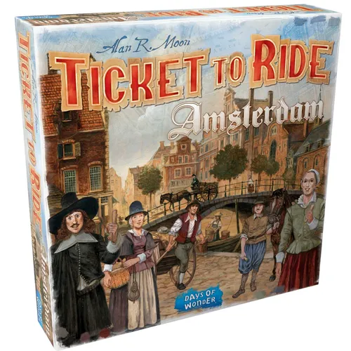Days of Wonder,Ticket to Ride Amsterdam Board Game, Family Board Game, Board Gam