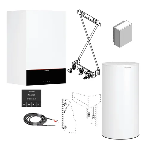 VIESSMANN Gas-Brennwert-Therme Vitodens 200-W, 25 kW von Viessmann