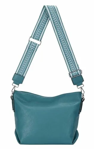 Damen Tasche Shopper Hobo Bags - Türkis Umhängetasche aus Kunstleder - Damen-Schultertaschen, elegante und praktische Everyday-Bag, ideal für den täglichen Gebrauch und Wochenendausflüge, aus hochwertigem Kunstleder gefertigt.