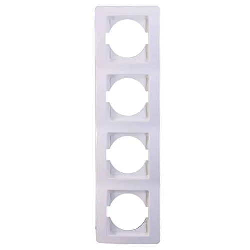 EKONOMIK 4-fach UP-Rahmen vertikal, weiß