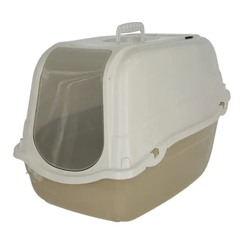 Kerbl 81571 Katzentoilette Minka - 58 x 39 x 17 cm, mit Pendelklappe und Geruchsfilter für frische Luft in der Wohnung