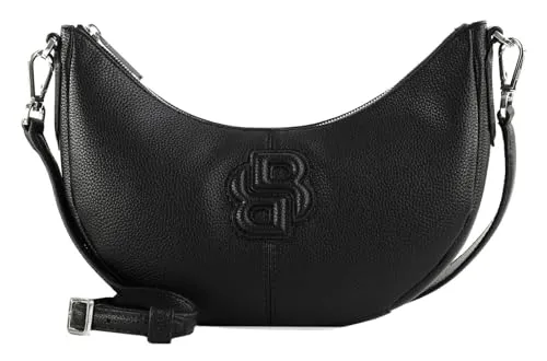 BOSS Anett Schultertasche schwarz 50547930-001 - Beuteltaschen aus hochwertigem Lederimitat, stilvoll und perfekt für jeden Anlass