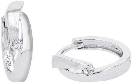 Amor Paar Creolen 2023059, mit funkelndem Zirkonia - Elegante Creolen aus 925 Sterling Silber mit Zirkonia, ideal für jeden Anlass. Der praktische Scharnierverschluss sorgt für einfachen Tragekomfort. Perfektes Accessoire für Damen, das jedem Outfit Glanz verleiht.