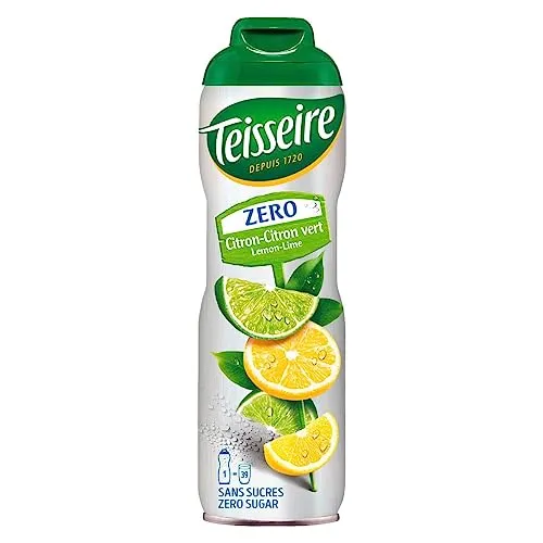 Teisseire Getränke-Sirup Lemon/Zitrone 0% - 600ml - Sirup der genauso schmeckt wie die Frucht (1er Pack)