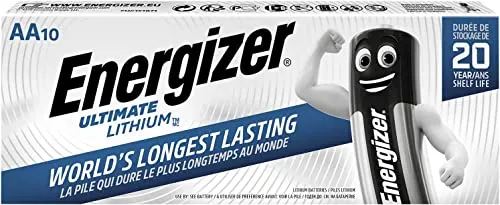 Energizer Ultimate Lithium AA Mignon Batterie 10er Pack von Energizer