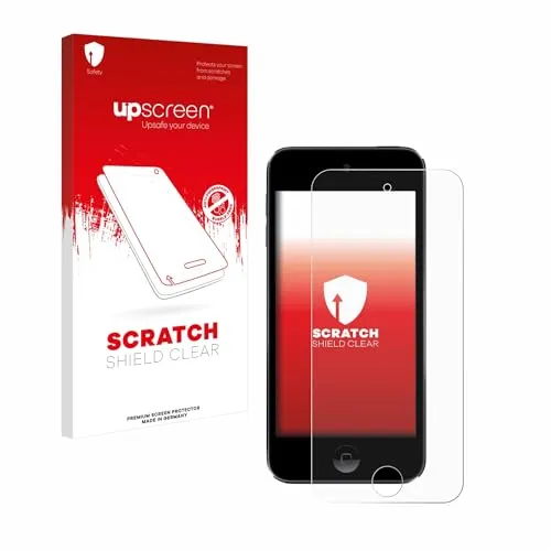upscreen Schutzfolie für Apple iPod Touch (Gen.5/6/7) – Made in Germany, Kristall-klar, Kratzschutz, Anti-Fingerprint