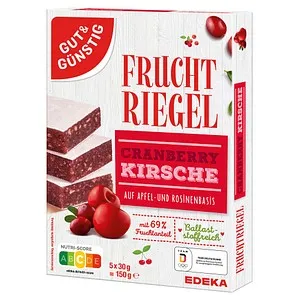 GUT&GÜNSTIG Fruchtriegel 5 Riegel