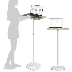 Stehpult Höhenverstellbar 46-120 cm Weiß - Ergonomischer Computertisch - Computermöbel - Verbessern Sie Ihre Arbeitshaltung mit diesem höhenverstellbaren Stehpult, das von 46 cm bis 120 cm einstellbar ist und Ihre Produktivität steigert.