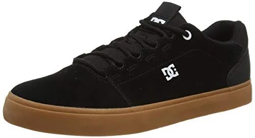 DC Shoes Mens HYDE Sneaker, Black/Gum, 44 EU - Herren-Sneaker aus hochwertigem Leder mit rutschfester Gummisohle für optimalen Halt und Komfort im Alltag.