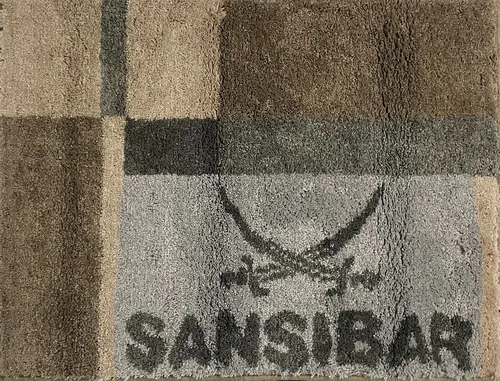 Sansibar Sylt Badematte CLIFF, Hoch-Flor 20 mm - Badematte aus 100% Polyacryl, schnell trocknend und strapazierfähig, ideal für Badezimmer mit Fußbodenheizung. Das elegante taupe Design bringt Stil in Ihr Zuhause.