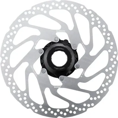 Shimano RT-EM300 203mm Bremsscheibe - Hochwertige silberne Bremsscheibe für hydraulische Scheibenbremsen, bietet optimale Bremsleistung und ist universell für verschiedene Fahrradtypen geeignet.