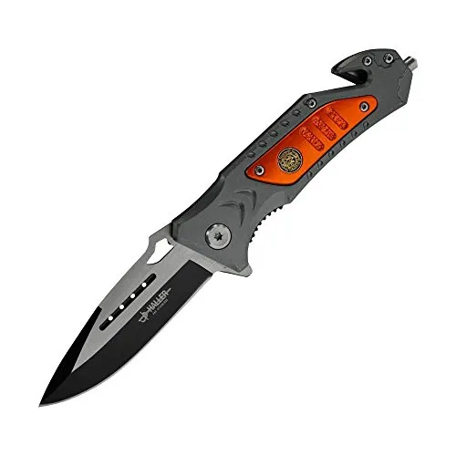 Haller Rescue Taschenmesser, grau/orange, 84683