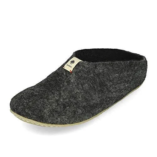 Baabuk Mel Filzpantoffel Slipper Dark Grey EUR 42