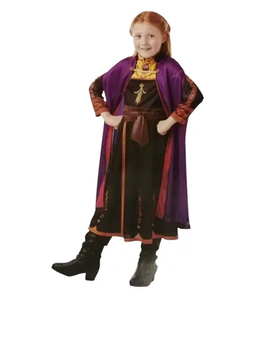 Disney Kostüm für Kinder Anna aus Die Eiskönigin 2 M - Bunt, hochwertiges Material für unvergessliche Verkleidungspartys