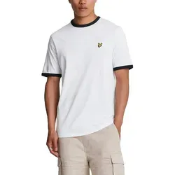 Lyle & Scott T-Shirt mit kontrastfarbenen Bündchen - Herren-Shirt aus 100% Baumwolle im klassischen Design mit stylischen Kontrastbündchen, ideal für lässige Outfits.