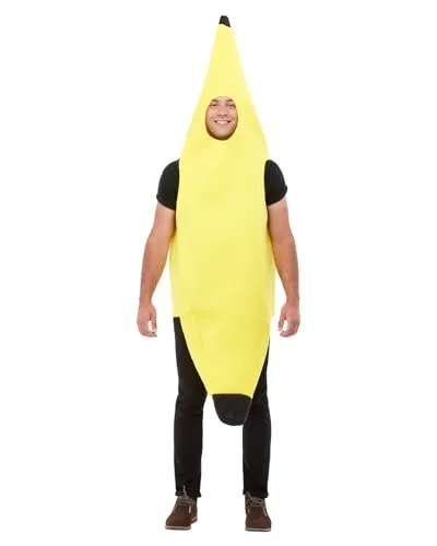 Funidelia Bananen Kostüm für Erwachsene - Outfit für Erwachsene für Partys, Karneval und Halloween - Einheitsgröße