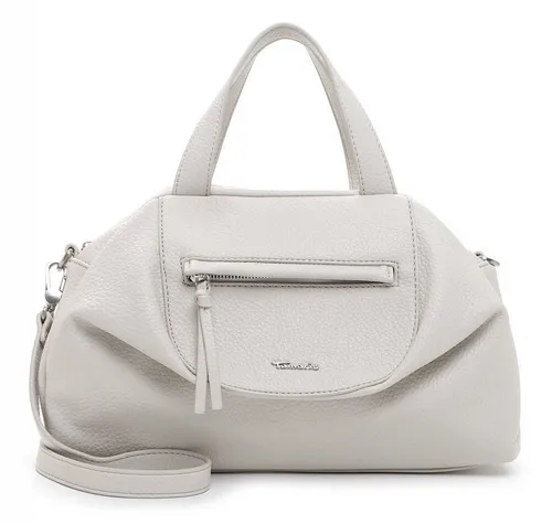 Tamaris Damen Bowlingbag TAS Anuschka - Elegante Handtasche in Ecru - Stylische Handtasche aus Feinsynthetik mit abnehmbarem Schultergurt, ideal für den Alltag. Geräumiges Hauptfach mit mehreren Fächern für optimale Organisation.