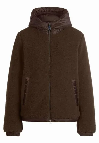 Betty Barclay Plüschjacke Damen mit Kapuze in Braun, Größe 40 EU