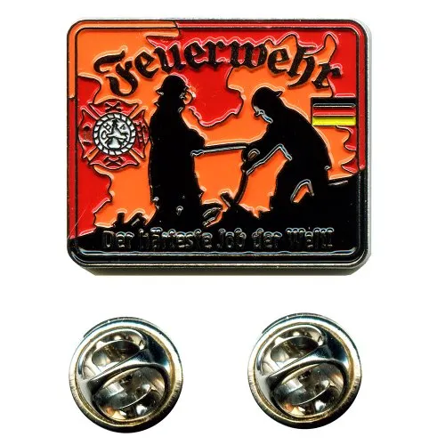 Feuerwehr Retten Bergen Löschen Schützen Helden Badge Button Pin Anstecker 0645