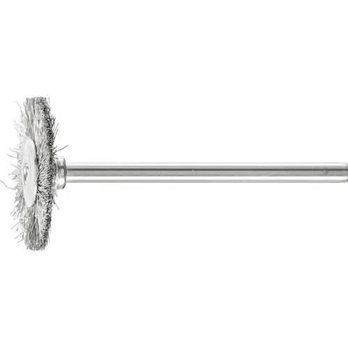PFERD TOOLS Rundbürste RBU 2202/3 INOX 0,10 43100752 10St. - Rundbürsten für präzises Entgraten, Reinigen und Polieren. Ideal für schwer zugängliche Stellen und verschiedene Materialien, wie Edelstahl und Titan.