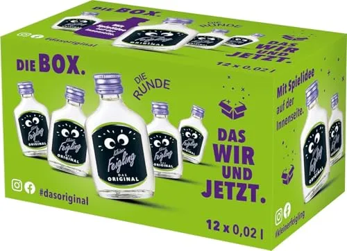 Kleiner Feigling | Das Original | 12 x 20 ml | Marken-Spirituose | Premium Likör | Feiern mit Fantasie