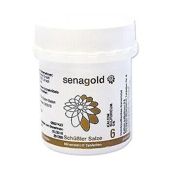 Schüssler Salz Nr. 6 Kalium sulfuricum D 6  Tabletten, 400 St  glutenfrei