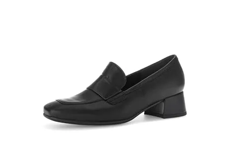 Gabor Damen Slipper, Frauen Slip On,Moderate Mehrweite (G),Businessschuhe,Slip-ons,Mokassins,Halbschuhe,Slides,Loafer,schwarz,38 EU / 5 UK