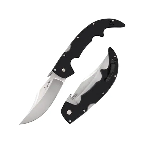 Cold Steel, Taschenmesser, Large Espada Lockback Black, Klinge: 14 cm, G10, Schwarz, Klappmesser, Taschenclip, Satin Finish