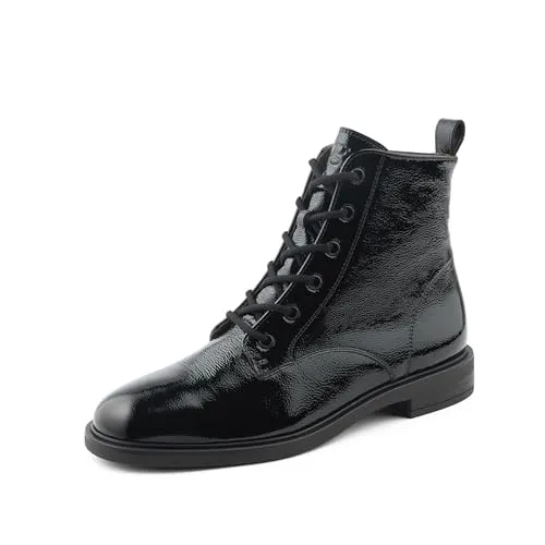 Schnürstiefelette PAUL GREEN - Elegante Damenstiefelette aus Leder - Wanderschuhe mit schickem Design, hochwertigem Glattleder und praktischem Reißverschluss für einfachen Einstieg. Ideal für Herbst- und Winteroutfits.