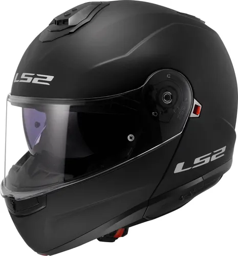 LS2 Strobe II Klapphelm Motorrad, Matt Black, Größe S von LS2 Helmets