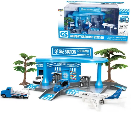 Luna 000620761 Tankstelle Flughafen - Mehrfarbig - Kunst & Handwerk, aus hochwertigem Material und offizielles Lizenzprodukt der Marke 'Luna', ideal als Geschenk für Fans und Sammler.