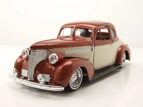 Chevrolet Coupe 1939 gold weiß Modellauto 1:24 Motormax