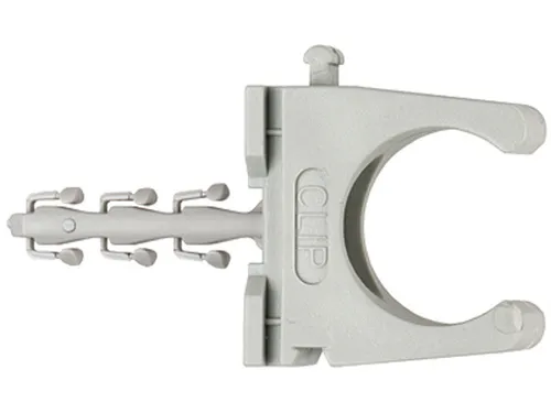 Fischer Steckfix plus Rohrclip SF plus RC IEC 16 - Dübel für Rohrbefestigungen, 100 Stück, mit einem Spannbereich von 15-16 mm und minimaler Bohrlochtiefe von 35 mm für sichere Montage.