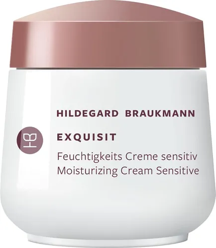 Hildegard Braukmann EXQUISIT Feuchtigkeits Creme Sensitiv Tag 50 ml - Gesichtscreme mit Aloe Vera und Sheabutter, spendet intensive Feuchtigkeit und beruhigt empfindliche Haut, ideal für den täglichen Gebrauch.