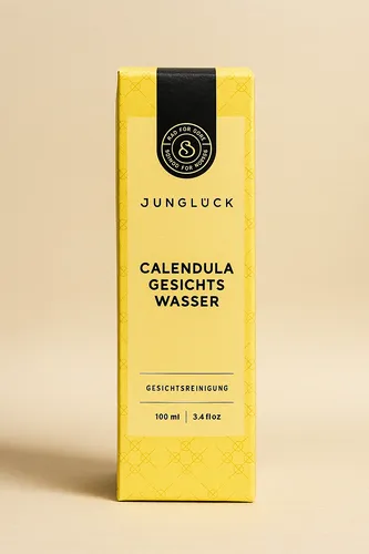 JUNGLÜCK Calendula Gesichtswasser 100ml - Vegan - Gesichtsreiniger, der sanft reinigt, beruhigt Irritationen und schützt die Haut vor Feuchtigkeitsverlust – ideal für empfindliche Haut.
