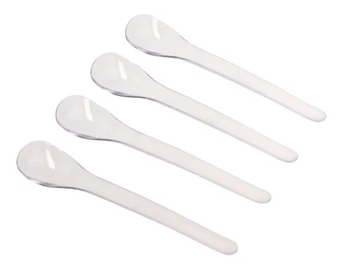 Fackelmann Eilöffel 14 cm transparent oder weiß 4 Stück von Fackelmann