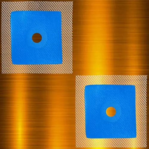 Wandmanschette 2 Stk. Dichtmanschette 120 x 120 mm Dehnöffnung, Loch Ø 16mm Badabdichtung Dichtband Dusche B01