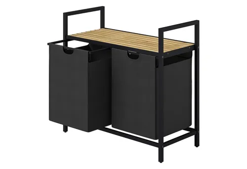 STEELSØN Ausziehwäschekorb Rigil in schwarz von STEELSØN