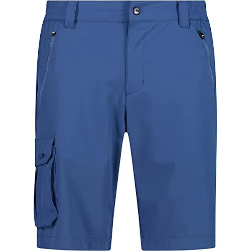 CMP Herren Bermuda Shorts, dusty blue, Größe 54 - Bequeme 4-Wege-Stretch-Bermuda aus 200 g Gewebe mit UV-Schutz für optimale Bewegungsfreiheit und Schutz an sonnigen Tagen.