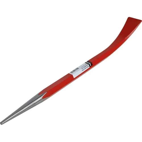 Hultafors 6-seitiges Brecheisen 207 400 mm - Absperrbänder - Robuste Brechstange aus hochqualitativem Stahl mit breitem und schmalem Meißel für optimale Zugänglichkeit in engen Räumen.