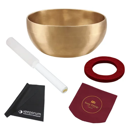 Meinl Sonic Energy SB-U-400 Klangschale mit Schlägel - Schlagzeuge: Handgefertigte Klangschale aus spezieller Bronzelegierung, ideal für Meditation und Klangtherapie, inklusive Hülle und Filzring für optimalen Klang.