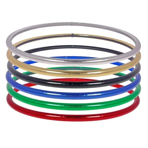 Mini Hula Hoop, Metallic Farben, Ø50cm, Silber von Hoopomania