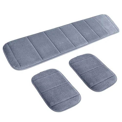 Sätze ergonomische Computer Ellbogen Handgelenkauflage Pad, MERYSAN Lange & kurze Kombination Handgelenk Ruhen Ellenbogenstütze Mat für Tastatur Maus Arbeit Spiel -Ellenbogenschmerzen lindern (Grau) 2