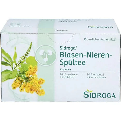 Sidroga Blasen-Nieren-Spültee Filterbeutel - Arzneimittel zur Unterstützung der Harnwege, ideal zur Linderung leichter Harnwegsbeschwerden und zur Verringerung von Nierengrieß.