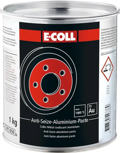 E-COLL Anti-Seize Thermopaste 1kg Dose - Hochleistungs-Montageschmierung für Maschinenbau, verhindert Fress- und Festbrennerscheinungen, ideal für extreme Bedingungen in Industrie und Schifffahrt.