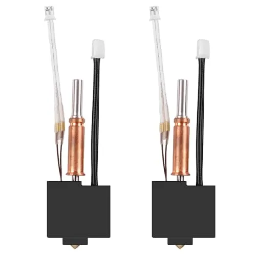 Stück Hotend-Kit für Anycbic Kobra 3, 0,4 mm Messingdüse Anycubic Kobra 3 Hotend mit 2 Stück, 3D Drucker Extruder V5 J-Head Druckkopf 24V Keramik Heizpatrone Hotend für Kobra 3, Kobra 3 Combo 2