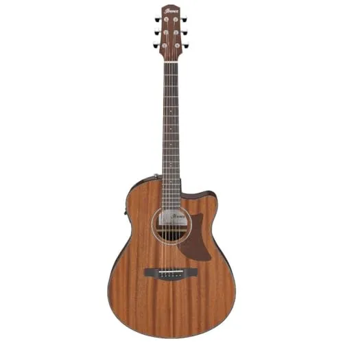 Ibanez AAM54CE-OPN B-Stock Westerngitarre - B-Stock Westerngitarre mit massiver Sapele-Decke, ideal für anspruchsvolle Musiker; bietet hervorragenden Klang und Spielkomfort.