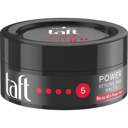 Schwarzkopf Taft Power Styling Wax 75ml - Haarwachs mit Haltegrad 5 für starken Halt bis zu 48 Stunden. Ideal für präzises Styling und langanhaltende Looks. Perfekt für jeden Haartyp.